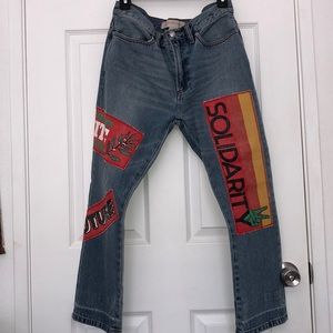 Marc Jacobs patchwork jeans